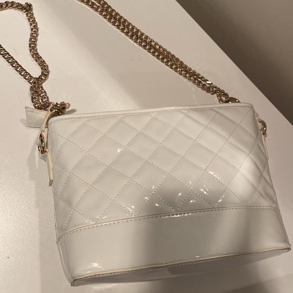 Forever 21 Quilted White Patent Bag - Picture 6 of 8